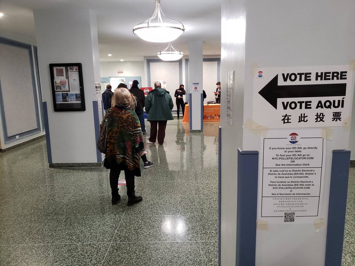 johnlawhead's tweet photo. Election Day voting Trump Village Coney Island 5:59 AM https://t.co/2JXJ3ZU5Qe