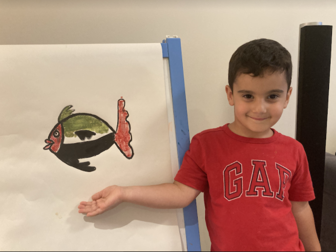WPS_FS2's tweet image. A huge well done to George who is learning from home - he combined flag day with one of our free-flow activities and made this super &quot;UAE fish!&quot;. #WPSUAEFlagDay #WPSRemoteLearning