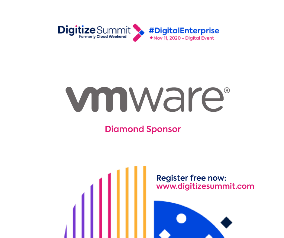 DigitizeSummit's tweet image. We are thrilled to announce @VMware_ME as our Diamond Sponsor on #DS2020

Don&apos;t miss the valuable content from VMWare &amp;amp; Register free now: rebrand.ly/DSRegister

#digitizesummit #DigitalEnterprise #digitialtransformation #Teradix