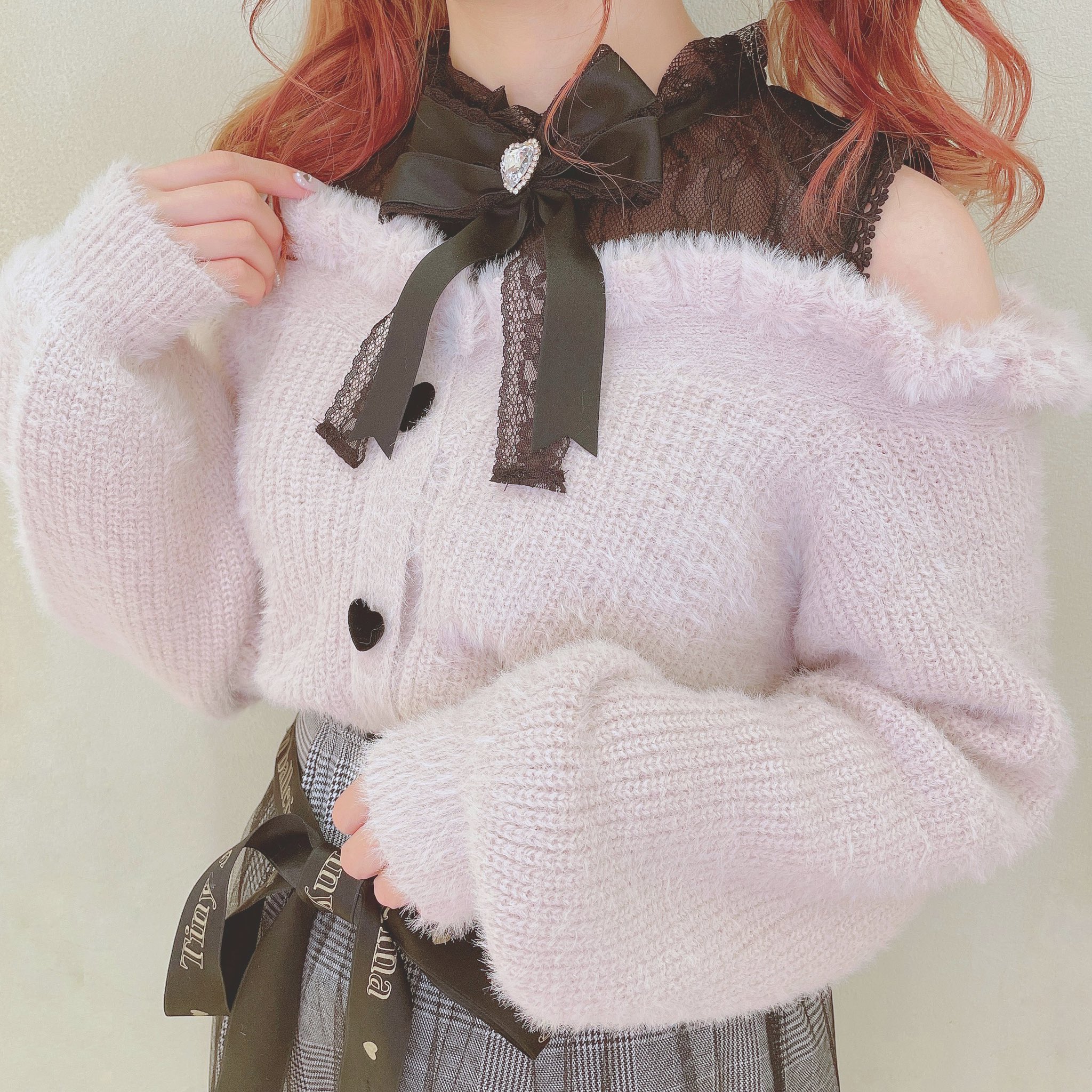 LIZLISA リズリサ 肩あきニット - トップス LIZLISA リズリサ 肩あきニット - トップス
