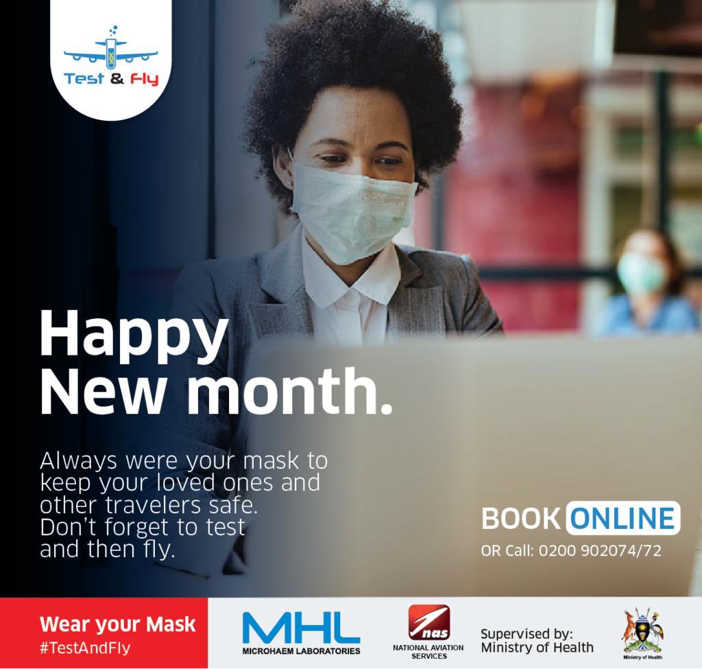 EddiePages's tweet image. As you start this new month of November, it would be so great if you get to know your Covid19 status.
Test goes for 245,000/= (general) or 500,000/= (emergency/VIP)
Book @testandfly via testandfly.co.ug
#TestAndFly