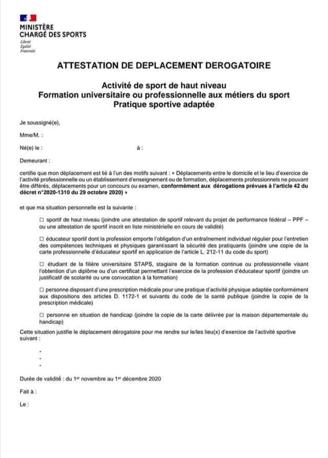 Sportadapte2607's tweet photo. Voici l'attestation et le justificatif de #déplacement pour les sportifs en situation d'#Handicap pour exercer une activité sportive en respectant les #gestesbarrieres 

Prenez soin de vous 🧡

#cdsa2607 #sportadapté #sports 
#OnEstEnsemble 
#COVID19 #attestationdedeplacement https://t.co/I9U7NZvzcY
