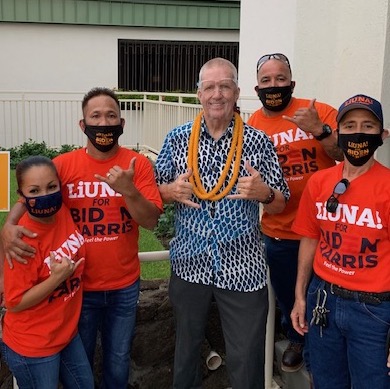 Alm4Prosecutor's tweet photo. With Laborers Union President Peter Ganaban right after sign waving together in Kalihi.

Mahalo for your support!

#SteveAlmForProsecutor #RestoringTrust #VoteSteveAlm https://t.co/eEvpMQDduJ