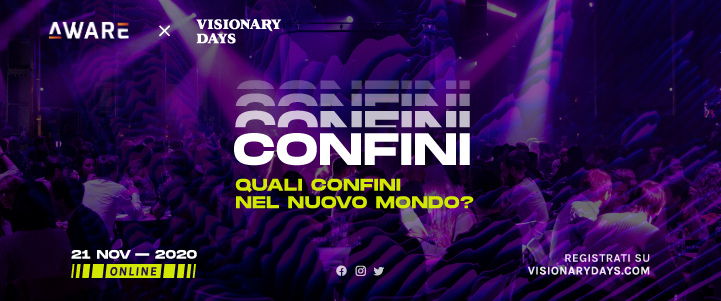 Aware_thinktank's tweet photo. 📅Il 21 Novembre AWARE sarà Community Partner di @VisionaryDays.
Saremo in 2500, da tutta Italia e ci incontreremo online.

Le iscrizioni resteranno aperte fino al 7 Novembre
✅Per accreditarti: https://t.co/2af1d1bkxR 

Noi ci saremo. E tu?
#VisionaryDays #RoadToVD2020 https://t.co/cKZlBSbIv4
