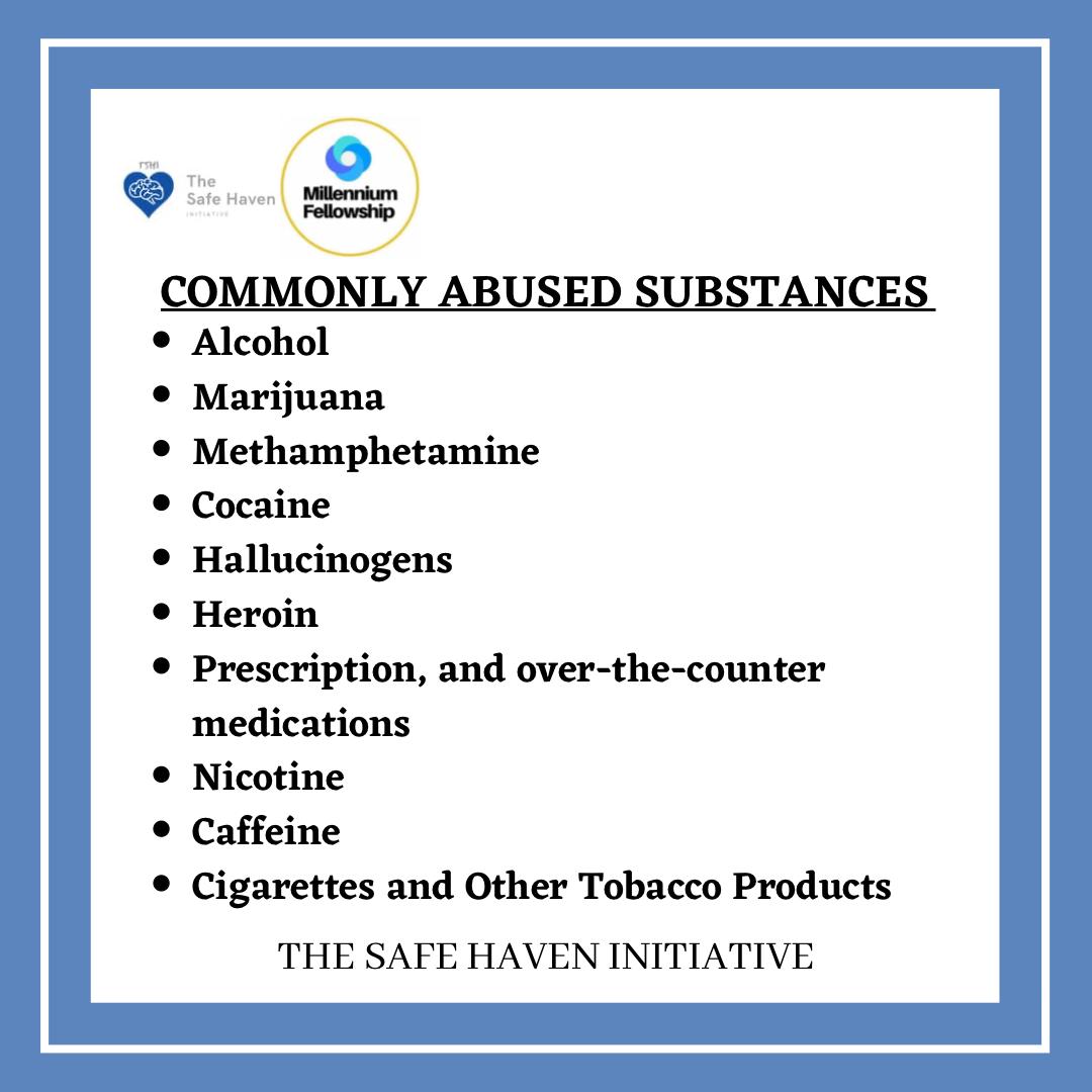 TSHInitiative's tweet photo. Substance abuse can result because you are using a substance in a way that is not intended or recommended,or because you are using more than prescribed. To be clear,someone can use substances and not be addicted or even have a substance use disorder #mentalhealth #mentalwellbeing https://t.co/4pxbIEf0EW