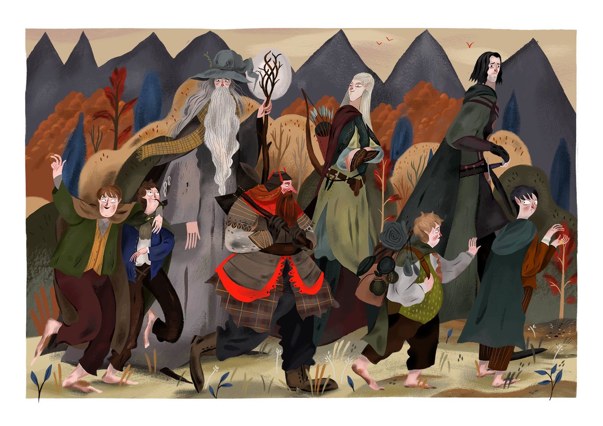 Spamming more Lord of the Ring's content because it is the greatest. I seriously need to get around to rereading the books soon. 🍂

#illustration #thelordoftherings