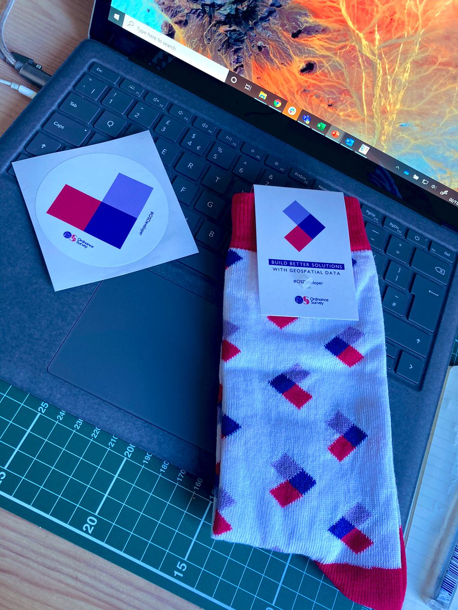 lexonic's tweet image. Thanks @OrdnanceSurvey for the awesome #osdatahub swag 😍