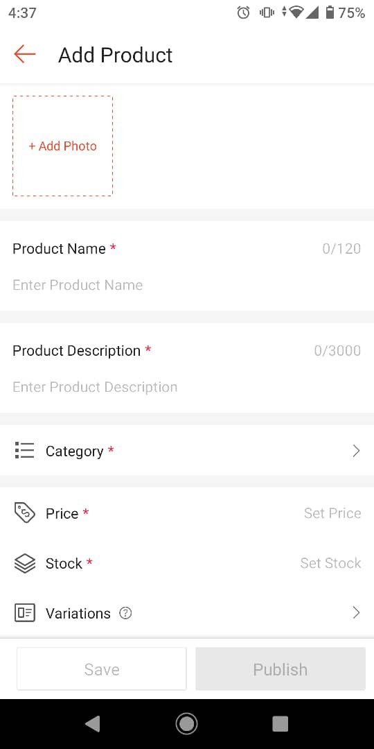 4. dia akan keluar macam first pic ni. then korang sini apa yang dia nak. bagi details your product.* tu wajib isi. macam i, makanan dia akan tanya expired date semua tu. if bukan makanan, just isi brand saja.