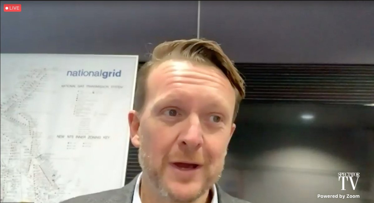 SpectatorEvents's tweet photo. "Transport is responsible for 27% of carbon emissions in the UK and we (at @nationalgriduk) have a responsibility in making an energy transition." Tony Green.

Watch the @spectatorEnergy Summit in partnership with 
@nationalgriduk at https://t.co/lsNIHOZPYM #SpecEnergy https://t.co/pIqvYAjSFW