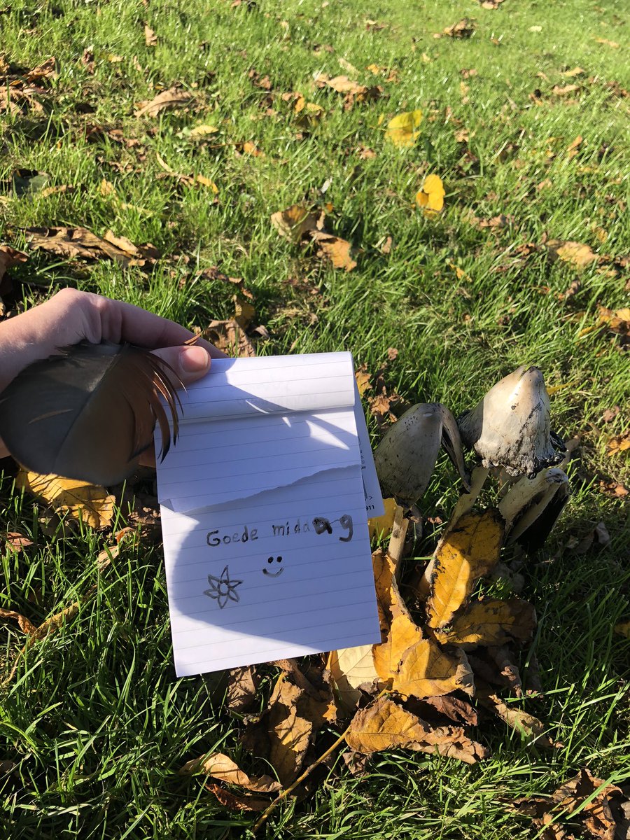 BAlmekinders's tweet photo. Met de #geschubde #inktzwam kun je eens kijken 👀 of je een aantal woorden kunt schrijven ✍️ #outdoorlearnig #parkranger #almere #staatsbosbeheer. @staatsbosbeheer @BAlmekinders @annekeflowers @NatuurWijs https://t.co/FlRHssaVuq