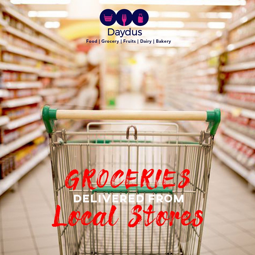 Daydus2's tweet photo. Afraid of going out for groceries?
DAYDUS is now delivering groceries at your doorstep!

Download the app and start ordering!
 #onlinefoodbusiness #nagpurfoodgram #Daydus https://t.co/fX2irvsYVC
