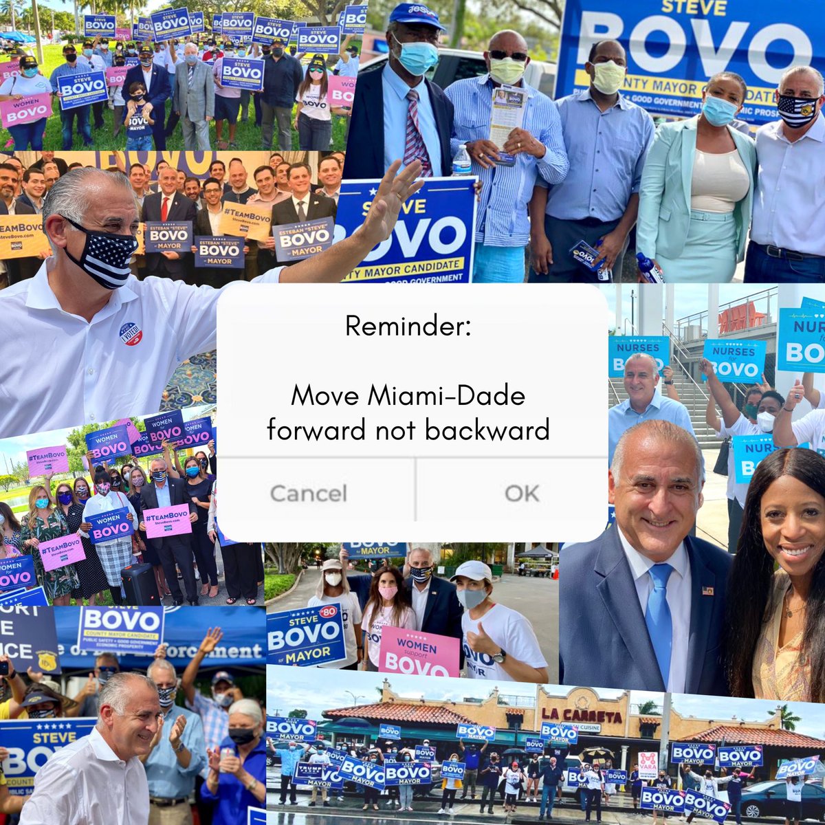 Throughout this race for Mayor, I’ve shared one clear message: we must protect the taxpayer, require that Miami-Dade provide top quality services with fiscal discipline, and fully fund our police to keep us safe. I’m ready to be Mayor. #Vote80 to move Miami-Dade County forward!