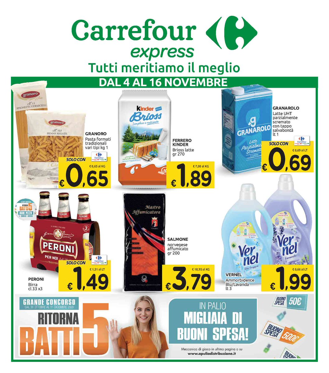 Costa_Shop's tweet photo. 🤩𝐑𝐈𝐓𝐎𝐑𝐍𝐀 𝐁𝐀𝐓𝐓𝐈 𝟓!🤩
Dal 4 AL 16 Novembre...
📢𝐭𝐮𝐭𝐭𝐢 𝐦𝐞𝐫𝐢𝐭𝐢𝐚𝐦𝐨 𝐢𝐥 𝐦𝐞𝐠𝐥𝐢𝐨📢
Troverete tante offerte presso tutti i nostri punti vendita
👇👇👇
https://t.co/9oz2dlY9g1
.
#costantiellosupermercati
#unagrandefamiglia https://t.co/CrlFxviSST