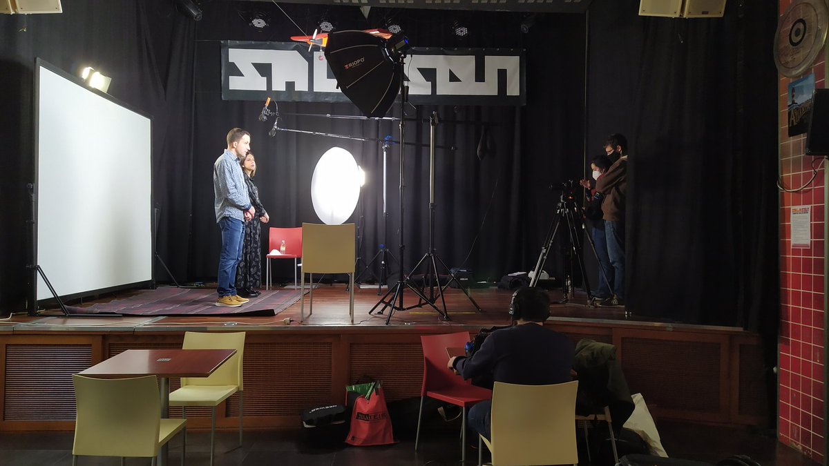 somosgingko's tweet photo. Mañana de grabación con @Plenainclusion y @PlenaGalicia para la que contamos con Vanessa y José, ¡un actor y una actriz estupendos! 

El resultado se verá en un mes y serán tres vídeos para promover el acceso a la justicia porque ... #InclusionSonDerechos https://t.co/TYSdoW2CYi
