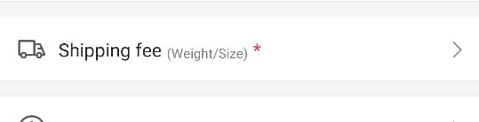 6. next is shipping. tekan shipping fee. i usually guna jnt. just letak weight nanti jnt akan bagi price dahh. anggaran saja. if ringan/sederhana letak below 1kg. if rasa beratt letak la >1kg.