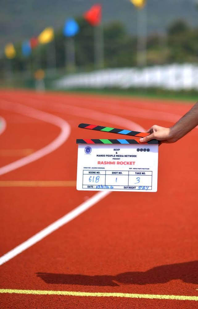 SHOOT BEGINS... #RashmiRocket - the sports drama starring #TaapseePannu - commenced shoot today [3 Nov 2020]... Costars #PriyanshuPainyuli, who acted in #Extraction... Directed by Akarsh Khurana... Produced by Ronnie Screwvala, Neha Anand and Pranjal Khandhdiya.