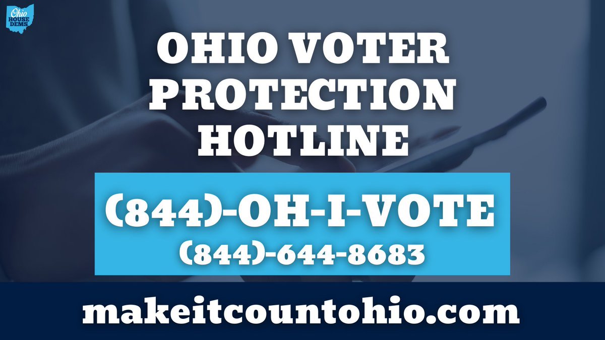 JenieceBrock's tweet photo. OHIO, THE POLLS ARE OPEN!!
Voter Protection:
844-644-8683
To Find Polling Location:
https://t.co/mL2BQxhBUi
Free Ride To The Polls:
330-573-4986
#OhioForBiden #MakeItCountOhio https://t.co/NAmuZvz6Nu