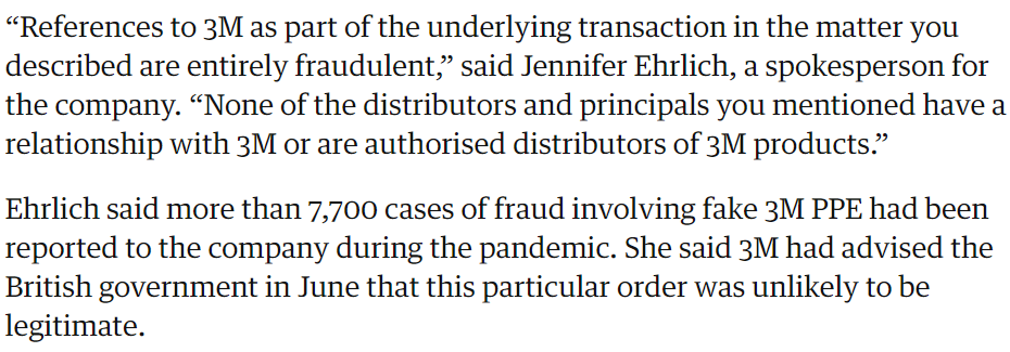 You might think that all of this illustrates the dangers of using secondary suppliers and paying huge deposits.