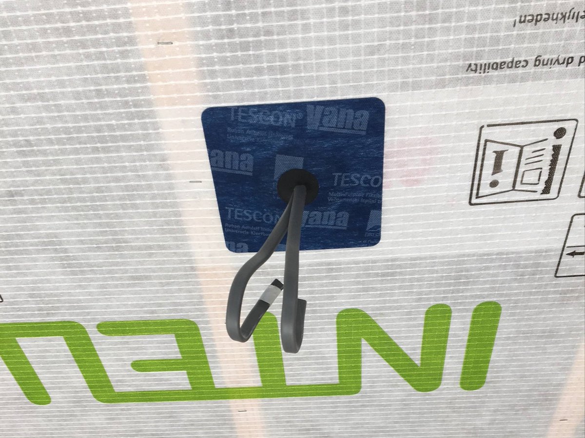 ecologicalbuild's tweet photo. Some nice on-site detailing using the @proclima system. Here #Intello airtight membrane is used with #Kaflex and #Roflex grommets around cables and pipes. The overlaps are sealed with #TesconVana and #Unitape airtight tapes.

https://t.co/7FcY5pYtOp https://t.co/J1LXwPtkdf