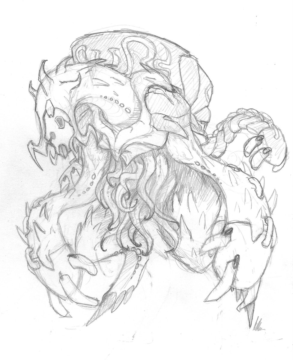 Xenogelion's tweet photo. @MDRLOz @YeetureCreator My enemy concepts: Dax Ronin, the Grineer Bas, and the Infested Devourer.

Concept Art by @YeetureCreator https://t.co/apArVH6PWF