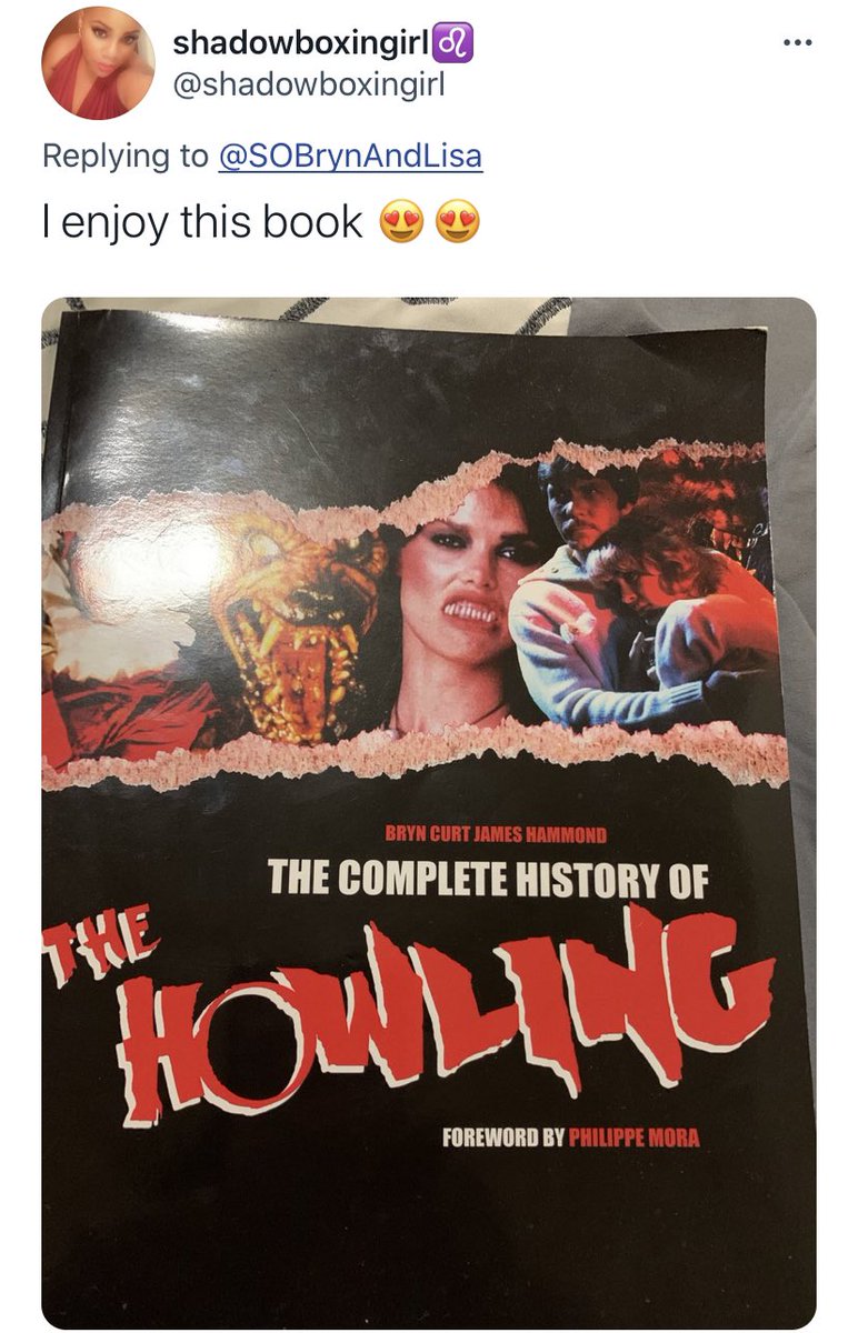 SOBrynAndLisa's tweet photo. Check out @shadowboxingirl’s tweet! The Complete History of The Howling by our bestselling author, @DiscoveryID (Brittany Murphy) host with the most @BrynCJHammond🤘🏻
#sosquad #horror #books @CrimeCon2017 @crimecon_uk @CrimeCon @CrimeConHQ #howlinghistory https://t.co/BjYd0zbJ4j