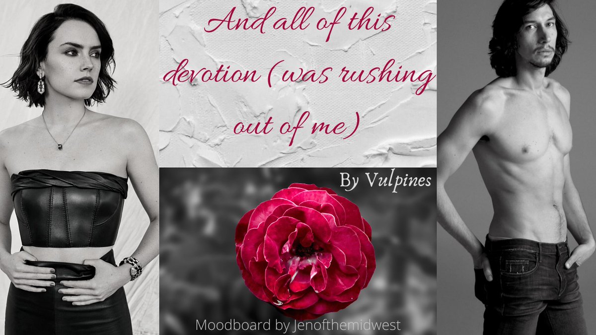 and all this devotion (was rushing out of me) by vulpines (E)Rey pegs Ben after he has a stressful day  @midwintersprin1 says "Rey and Ben's dynamic is so good, and their communication is clear. They're devoted and in love, and the smut is so hot." https://archiveofourown.org/works/26565205&nbsp;