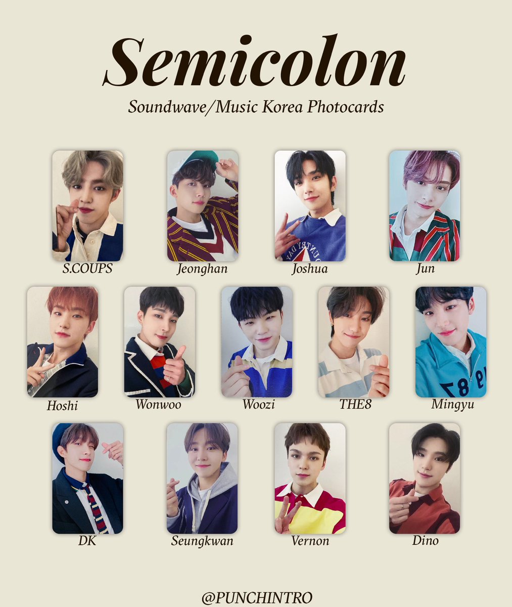 Semicolon セミコロン hmv ジュン seventeen トレカ K-POP 