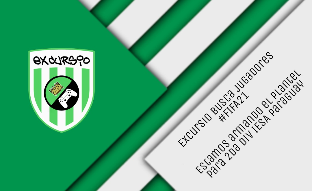 ExcursioAS's tweet photo. Excursio AS

✓Buscamos jugadores para la próxima temporada de IESA Paraguay #FIFA21

✓Las pruebas será hoy a las 22:00 a 00:00

REQUISITOS

◾Compromiso
◾Microfono
◾+18

Contactos por MD

@IESAFichajes
@IESAFIFAar
@FichajesAyudas 
@FufvFichajes 
@IESAFIFApy
@Pao_FIFA21 https://t.co/RlqFogtmyY