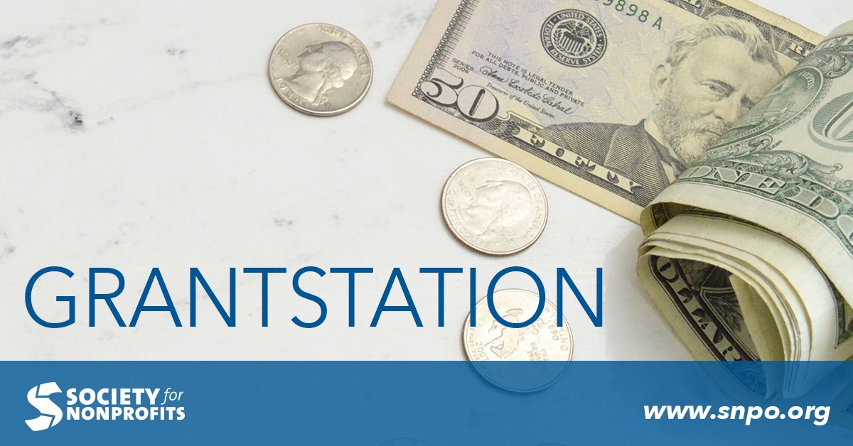 nonprofitworld's tweet photo. With a Society for Nonprofits membership, you'll receive access to GrantStation, a grant and funding database which includes resources to help with funding strategy and proposal writing. Join us today for immediate access: https://t.co/QtcZGMQSRF

#snpo #grantstation #fundraising https://t.co/7C1bYwALcT