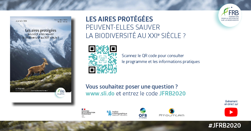 FRBiodiv's tweet photo. [#JFRB2020] Les aires protégées peuvent-elles sauver la biodiversité au XXIe siècle ? animé par @DenhezFred

Rendez-vous à 14h pour la 2nde session LIVE📽 https://t.co/gAYvtEaRLU 

Programme et informations pratiques : https://t.co/KXzH1t4mFM https://t.co/hXWaQOihY8