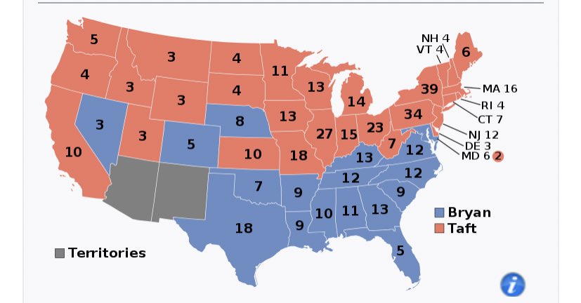 You clever, clever people: was indeed Taft in 1908. Taft’s opponent (and perennial presidential candiate) William Jennings Bryan, was from the Cornhusker state.
