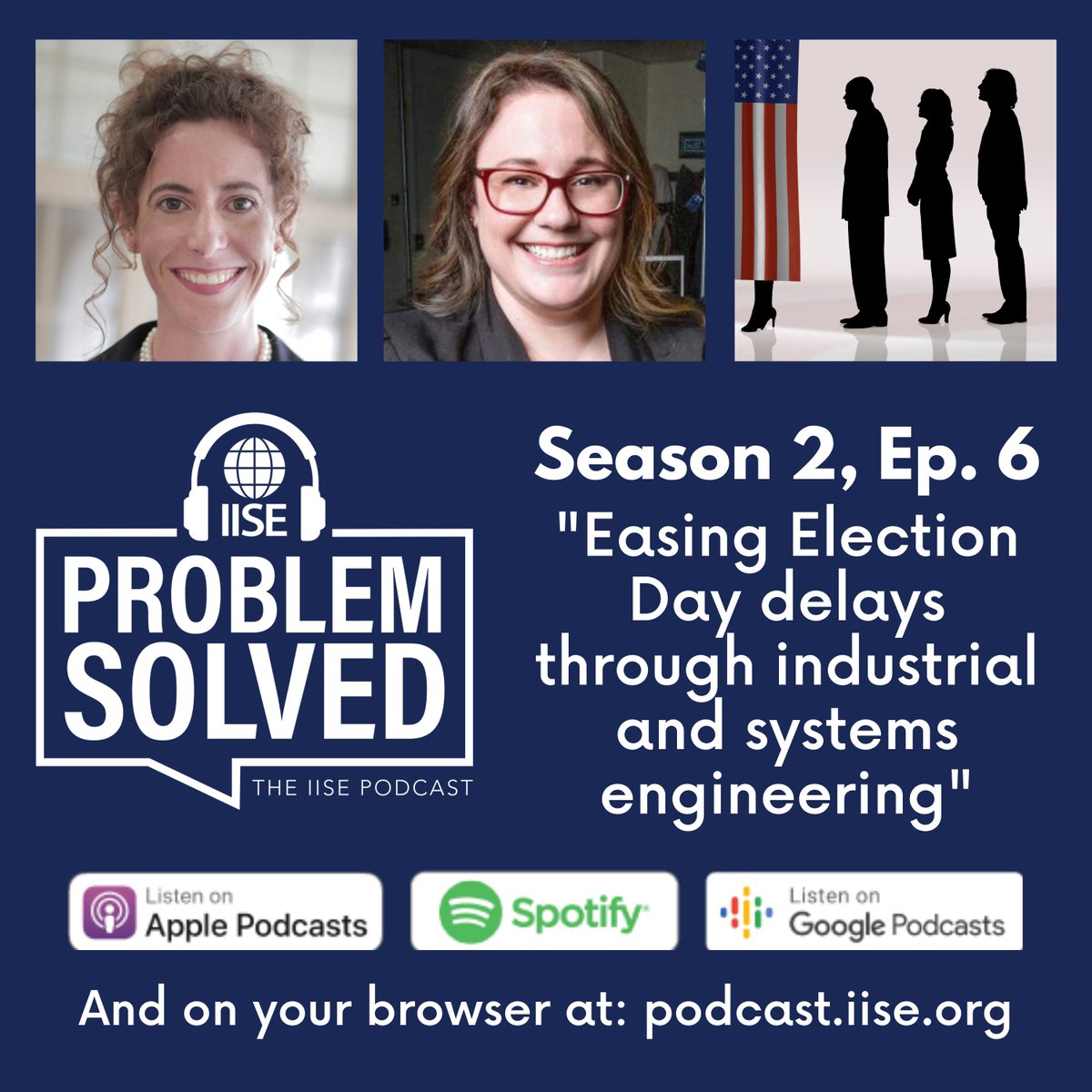 iisenet's tweet photo. Whether you're waiting in line to vote for #ElectionDay or taking a break between #IISEAnnual2020 sessions, today's a great day to listen to the latest episode of #ProblemSolved: "Easing Election Day delays through industrial and systems engineering." --> https://t.co/5tokYxPlRq https://t.co/m7Dc33EARL
