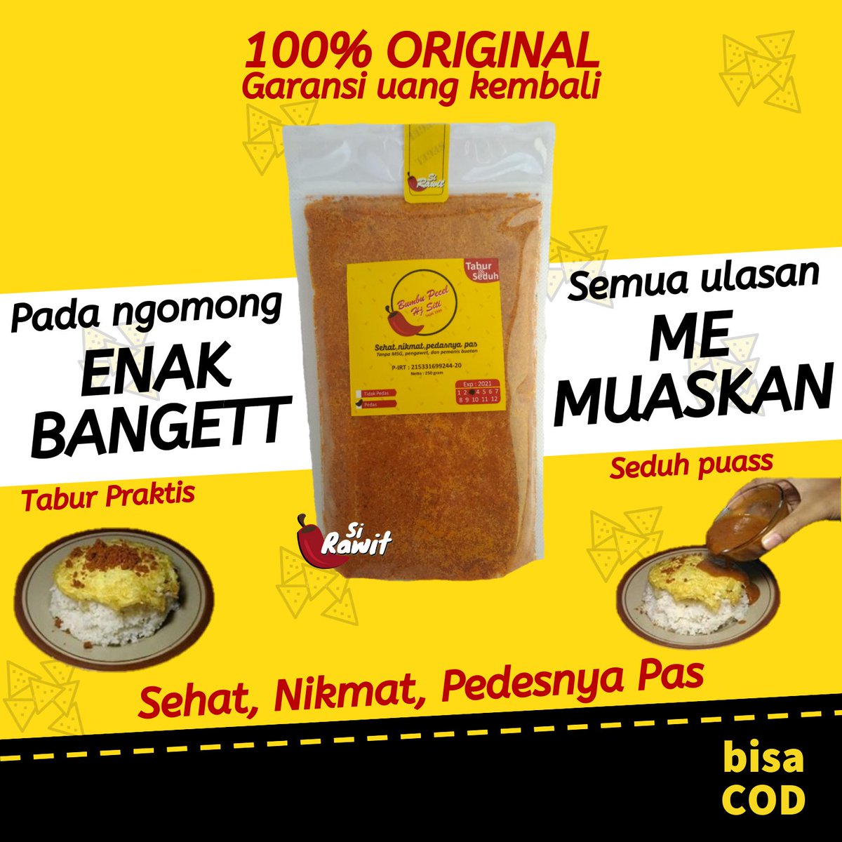 mnaelal's tweet photo. @Ayang_Utriza Nderek ngelapak Prof @Ayang_Utriza Bumbu Pecel Sangrai Khas Blora. Bisa pesen di shopee : https://t.co/8BdsmnlQNl atau di WA : https://t.co/kWK8MDMU15 . Pengiriman dari Tembalang, Semarang. Sangat bisa COD 😊😁🙏 https://t.co/JCzvVC1tBW