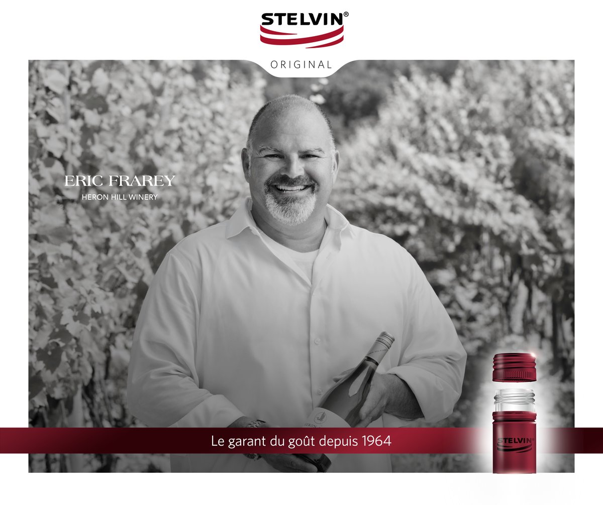 STELVINcapsules's tweet photo. «Notre confiance en la qualité et la constance des capsules à vis STELVIN® nous a permis de nous concentrer sur la création de vins de rang mondial. L’accueil de nos consommateurs a été très positif pour tous nos vins, dont nos cuvées haut de gamme» | Eric Frarey @HeronHillWinery https://t.co/xcNqKc34hQ