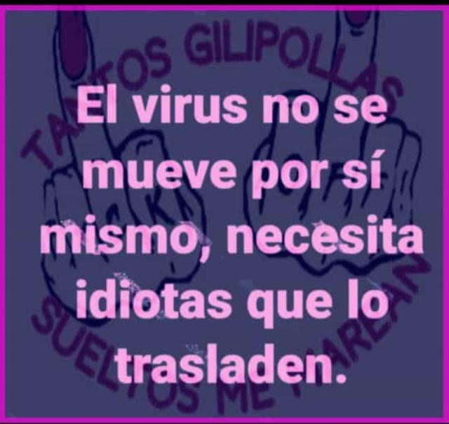 KTITI20's tweet photo. @laverdad_es El virus está esperando a las idiotas y gilipollas https://t.co/zFUpeF2lyl