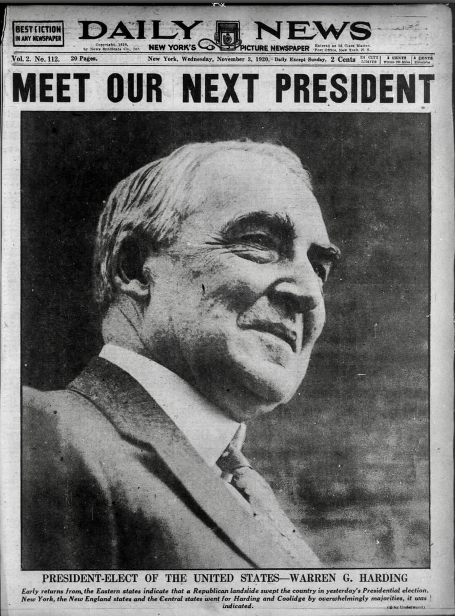 November 3, 1920 and 1928