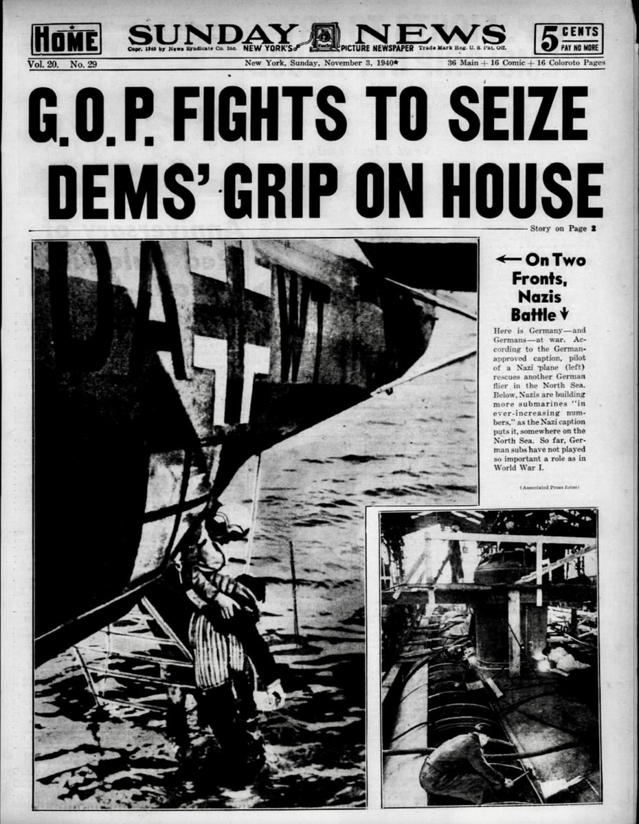 November 3, 1936 and 1940