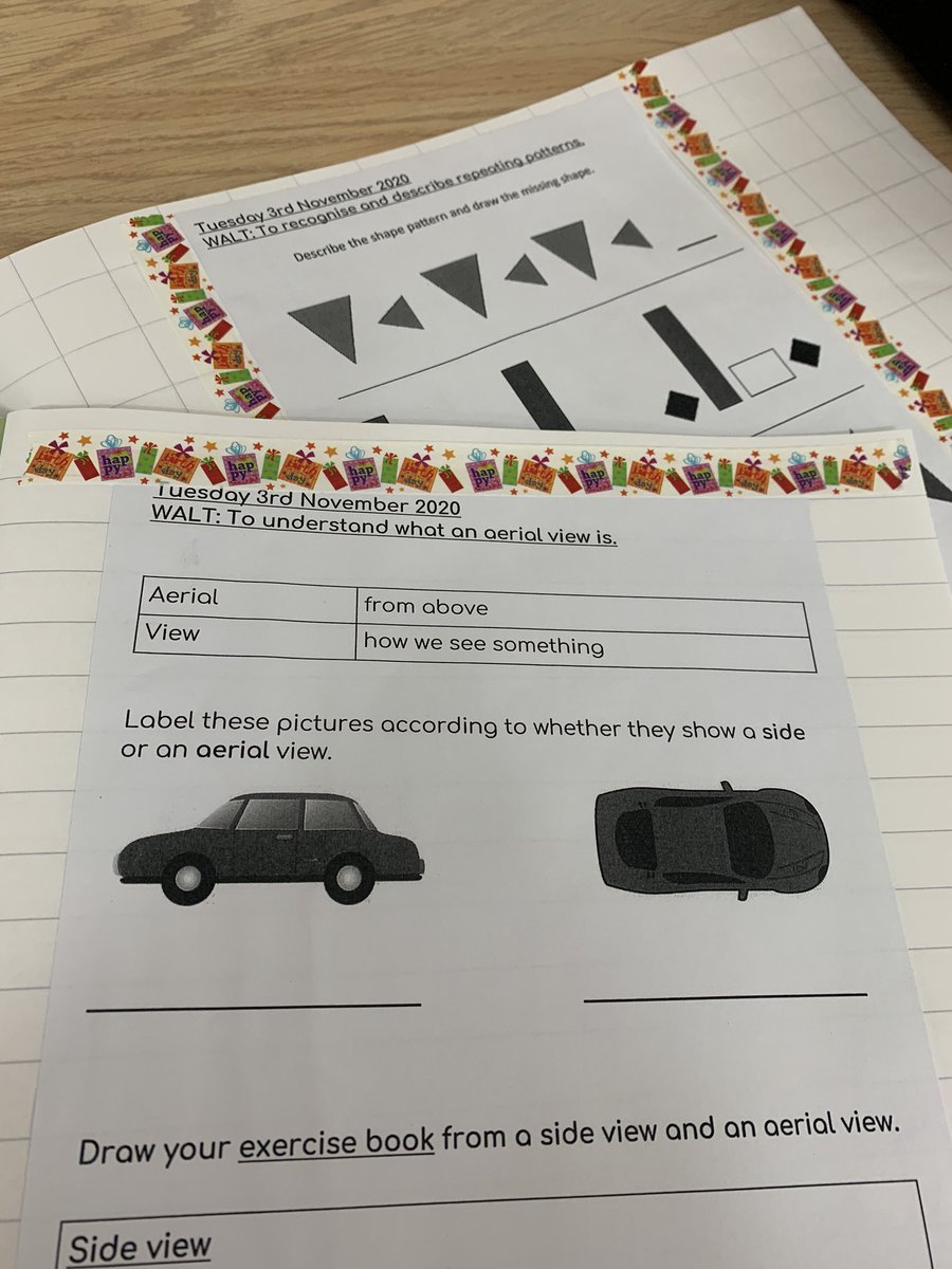 Highlight of my day has been making a fuss out of a child in my class who had a birthday over half term with washi tape in her exercise book. So simple but has made her feel so special 🥰 (I got the idea from twitter, can’t remember where)