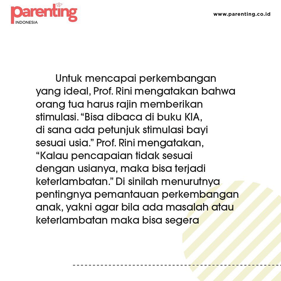 parentingINA's tweet photo. Prof. Dr. dr. Rini Sekartini, Sp.A(K) mengatakan bahwa pemantauan tumbuh kembang harus dilakukan sebulan sekali. Paling telat 3 bulan sekali. #2 #thread #kidsdevelopment #parenting https://t.co/HV2w9kj0xu