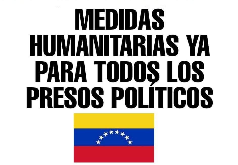tiafatimasaleh's tweet photo. Es URGENTE que el Estado Venezolano 🇻🇪otorgue  #MedidaHumanitaria a todos nuestros #PresosPoliticos ante la crisis de salud generada por el #Covid_19, todos son vulnerables ante la emergencia sanitaria que se vive
#LiberenATodosLosPresosPoliticos de 🇻🇪 https://t.co/sFrSKZfJpB