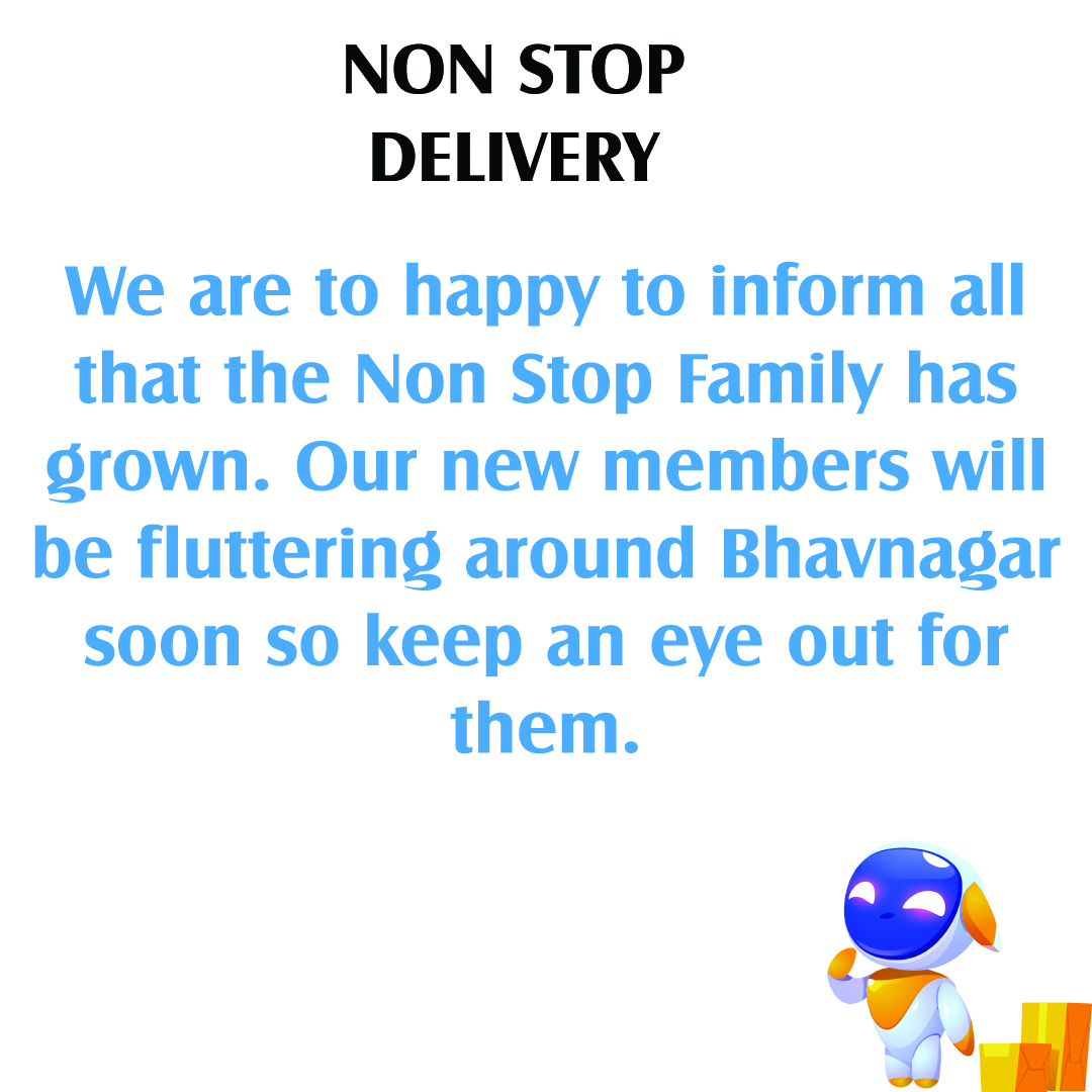 delivery_stop's tweet photo. We would like to extend a warm welcome to the new members of the Non Stop Family! #nonstopdelivery #bhavnagar https://t.co/HyYWnbfQ2L