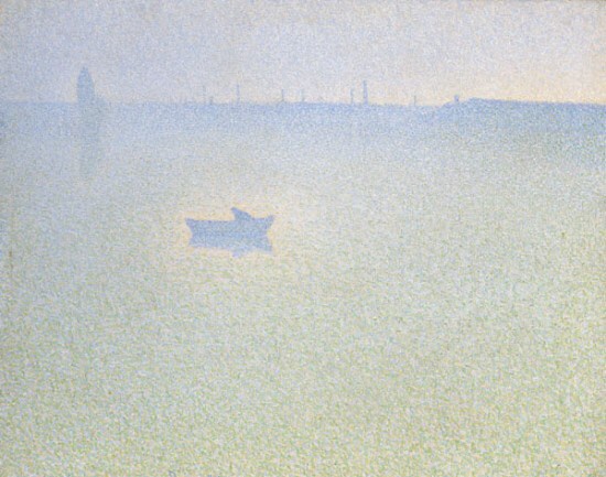 The Seine at Dawn, Charles Angrand