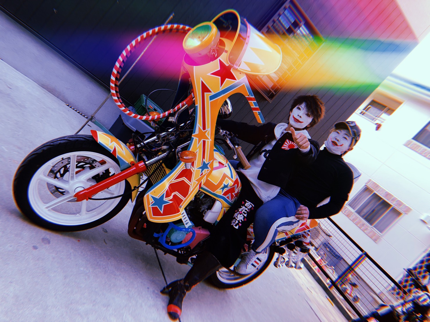 塗装 日照カラー 年末年始暴走 バイク 福岡カラー