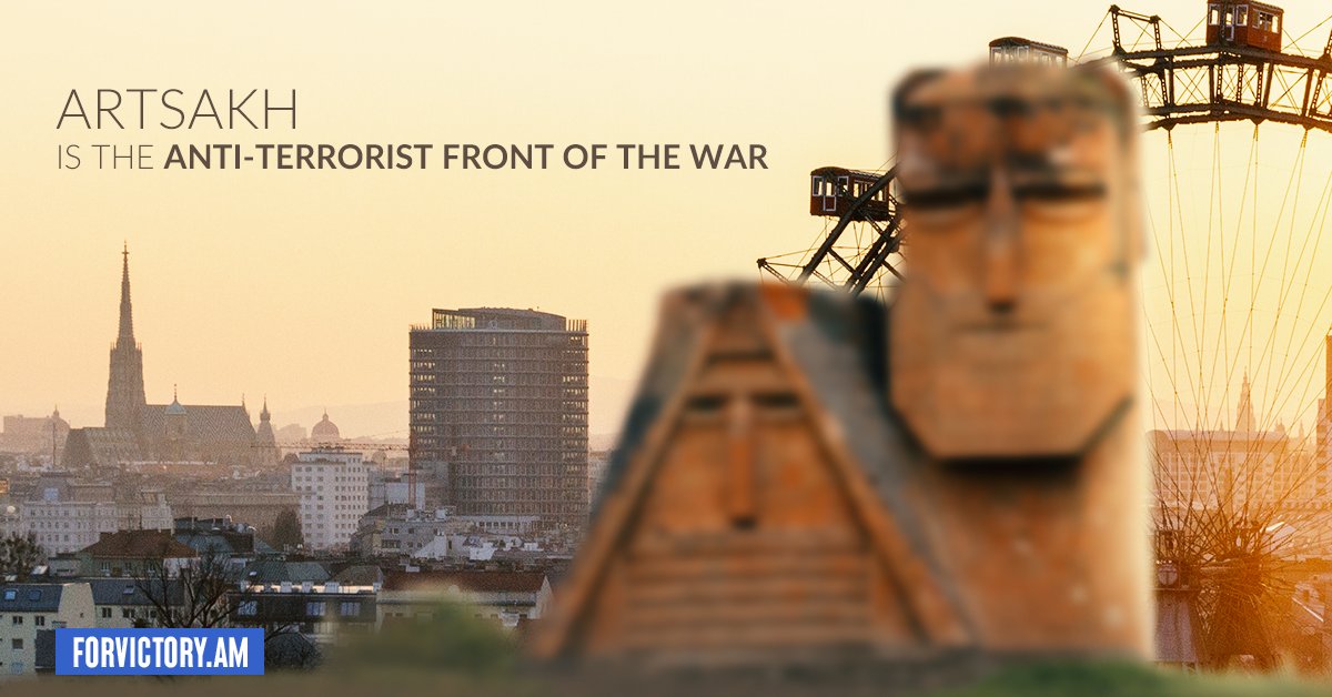AmForvictory's tweet photo. 📌#Artsakh is the Anti-Terrorist front of the #war 

#TerroristAttacks #terrorattackVienna #StopTurkishTerrorism #ArmeniaAgainstTerrorism https://t.co/xSkFrOCwKF