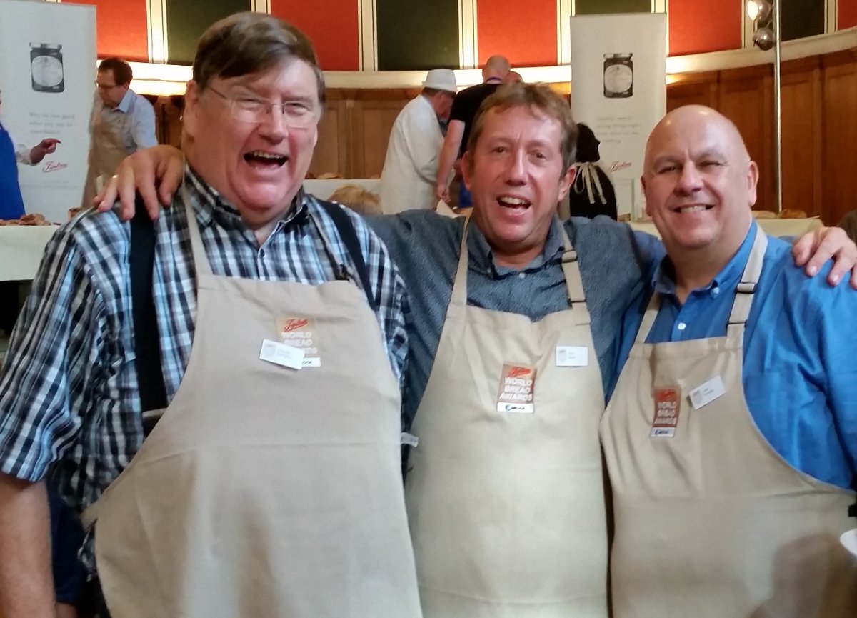 MikeBaess's tweet photo. Very sad to hear of the passing of Bake-Off star Luis Troyano who joined Charles Campion and myself as judges at the 2016 World Bread Awards. He was an absolute star and master baker and will be greatly missed. https://t.co/fgSyEZp227