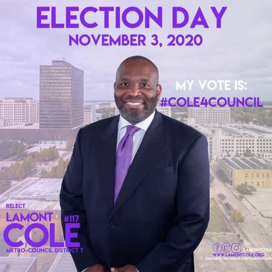 mamaj66's tweet photo. All day today until 8p!  Let’s get it done! Vote LaMont Cole #COLE4COUNCIL https://t.co/ACqARWbaRq