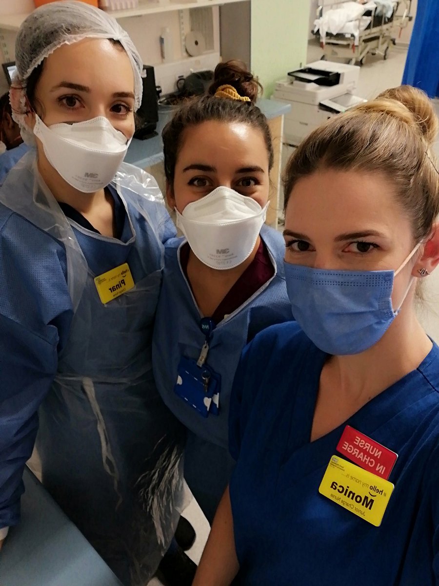 gun_akar's tweet photo. Junior charge nurse Monica has just been promoted to a band 7 and today shes doing a fantastic job in charge.
Staff nurse Macarena has just been promoted to a Senior staff nurse and doing a great job in charge of the RESUSCITATION.
#EDNursing
#NorthMidED https://t.co/iTtDq6P7a6