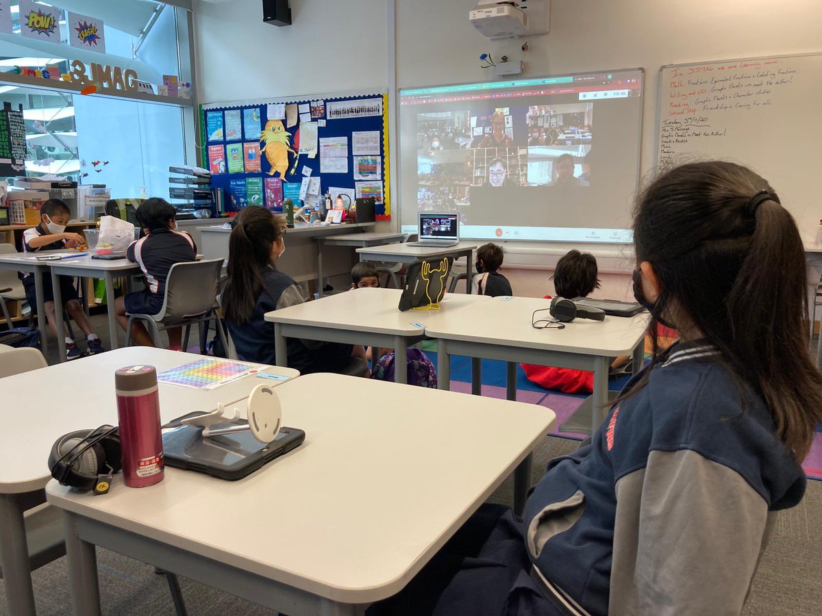 Gr 3 kick started their inquiry into story telling through graphic texts with an online session hosted by renowned author of <a href="/DimSumWarriors/">Dim Sum Warriors</a> - Colin Goh Thanks for the engaging session, with inspirational and insightful tips for our young writers.#SAISrocks #cognitaway