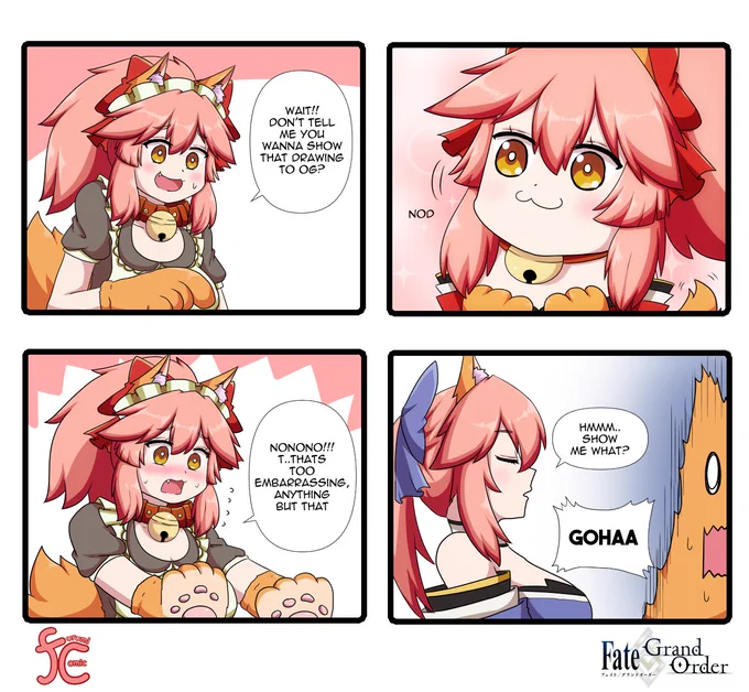 An Excited Mini Cat.
#FGO #FateGO #タマモキャット #玉藻 