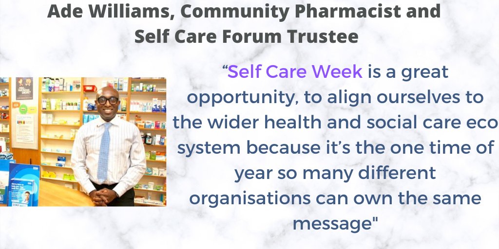 SelfCareForum's tweet photo. Here our own @adewilliamsnhs talks of how pharmacy is at the forefront of self care advice and support during the pandemic. https://t.co/VqvKPevRVU #AskYourPharmacistWeek @Bedminsterpharm @RobbieMTurner @BlackpoolHosp  @rita1b @DrKnut @M_Chris10 @Dr_Raj_Patel @cambs_lpc @the_pda https://t.co/oAU8toz1v5